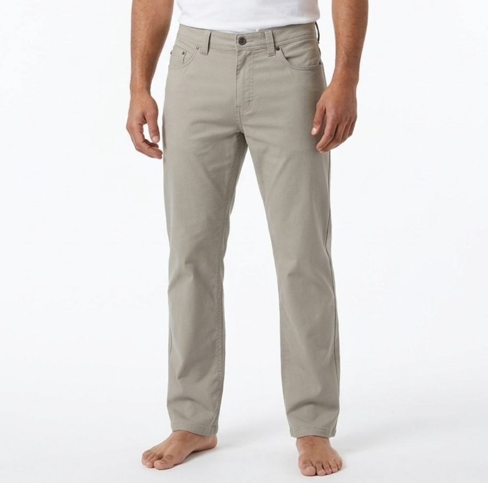 prAna Men’s Brion Pant II - 38x28 - ReZion Stretch Hiking Travel Pants - Khaki